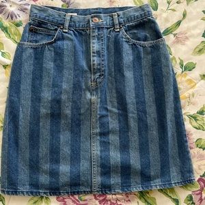 Real vintage denim skirt